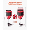 image:imageVEVOR Tree Climbing Spikes Set 1 Pair HeightAdjustable Climbing Spurs with Security Harness and Utility Rope 350lbs Load Capacity Tree Climbing Gear Arborist Equipment for Climbers Fruit PickingRed