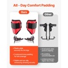 image:imageVEVOR Tree Climbing Spikes Set 1 Pair HeightAdjustable Climbing Spurs with Security Harness and Utility Rope 350lbs Load Capacity Tree Climbing Gear Arborist Equipment for Climbers Fruit PickingRed