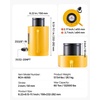 image:imageVevor 60T 2 Inch Hydraulic Cylinder Jack Hollow Single Acting Hydraulic Ram Cylinder 50mm Hydraulic Lifting Cylinders for Riggers Fabricators 60T 2 Inch Hollow Industrial amp Scientific