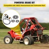 image:imageVevor Go Kart Brake Master Cylinder Kit Go Kart Hydraulic Brake Kit Universal Go Karts Brake Kit Kandi Complete Including Master Cylinder Hose Caliper Pad for 150cc  Automotive