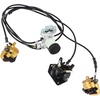 image:imageVevor Go Kart Brake Master Cylinder Kit Go Kart Hydraulic Brake Kit Universal Go Karts Brake Kit Kandi Complete Including Master Cylinder Hose Caliper Pad for 150cc  Automotive