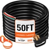 image:imageVEVOR 25 FT 50 Amp Generator Extension Cord 6381 AWG STW 50A RV Power Cord NEMA 1450P to Bare Wire Cut Cord for Manual Transfer Switch Home Backup Camper Trailer Temporary Power ETL Certified50 FT
