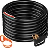 image:imageVEVOR 25 FT 50 Amp Generator Extension Cord 6381 AWG STW 50A RV Power Cord NEMA 1450P to Bare Wire Cut Cord for Manual Transfer Switch Home Backup Camper Trailer Temporary Power ETL Certified40 FT