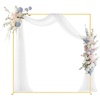 image:imageVEVOR Arch Backdrop Stand 66 x 66 ft Stable Structure Easy Assembly Square Gold Metal Arch Backdrop Stand for Wedding Birthday Party Graduation Holiday Celebration and Ceremony Decoration66 x 66 ft