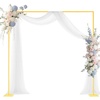 image:imageVEVOR Arch Backdrop Stand 66 x 66 ft Stable Structure Easy Assembly Square Gold Metal Arch Backdrop Stand for Wedding Birthday Party Graduation Holiday Celebration and Ceremony Decoration88ft