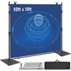 image:imageVEVOR Backdrop Stand 85 x 10 ft Adjustable Photo Backdrop Stand Kit Portable Background with 7 Crossbars Heavy Duty Projector Screen for Wedding Photo Video Studio amp Party10 x 10 ft