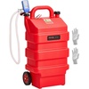 image:imageVEVOR Fuel Caddy 15 Gallon Fuel Tank Container with Gravity amp Hand Pump Modes Portable Fuel Tank with Wheels 10 ft Delivery Hose amp Manual Pump Gas Caddy for Motorboats ATVs Gasoline amp Diesel16 Gallon Electric