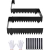 image:imageVEVOR Galvanized Steel Landscape Edging 6Pack 40 x 10 Inch Metal Edging for Landscaping with 8 Mounting Clips Heavy Duty Metal Garden Edge Border for Flower Bed Yard Pathway Black40 L x 10 H 6 Pack
