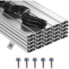 image:imageVEVOR Greenhouse Spring Wire and Lock Channel 20 Packs 656 ft PVCCoated Wiggle Wire amp Aluminum Alloy Channel Bundle Kit with Included Screws 005 in Thickened Poly Film amp Shade Cloth Attachments50 Packs12mm