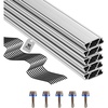 image:imageVEVOR Greenhouse Spring Wire and Lock Channel 20 Packs 656 ft PVCCoated Wiggle Wire amp Aluminum Alloy Channel Bundle Kit with Included Screws 005 in Thickened Poly Film amp Shade Cloth Attachments10 Packs12mm