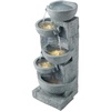 image:imageVEVOR Outdoor Water Fountain 3563 in Height Fountain and Waterfall 4Tier Floor Standing Cascading Fountains with LED Light and Pump Block Stack Style for Outdoor Indoor Garden Patio amp Backyard315 Inch
