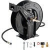image:imageVEVOR Pressure Washer Hose Reel 60 ft x 14 inch Retractable Power HeavyDuty Steel Washer Hose Reel 4000PSI Max AutoRewinding Flexible WallFloor Mounted for Car WashingGardenFloor Cleaning50 ft x 38 inch  4000PSI