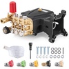 image:imageVEVOR Pressure Washer Pump 1 Shaft Horizontal Triplex Plunger 3600 PSI 37 GPM Replacement Power Washer Pumps Kit with Siphon Tube Hardware Compatible with Simpson MorFlex 40224 40225 402264000 PSI