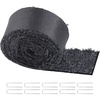 image:imageVEVOR Rubber Mulch Mat Roll 96 x 22 in Recycled Rubber Mulch Mat 05 Thick Cuttable Reduced Weed Growth NaturalLooking Weed Barrier Mat Permanent Walkway Pathway for Landscaping120 x 45 in
