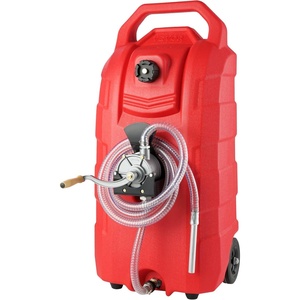image:imageVEVOR 16 Gallon Fuel Caddy 78 Lmin Portable Gas Storage Tank Container with Hand Pump Rubber Wheels Fuel Transfer Storage Tank for Gasoline Diesel Machine Oil Car Mowers Tractor Boat Motorcycle  Fuel Transfer Storage Tank for Gasoline Diesel Machine Oil Car Mowers Tractor Boat Motorcycle with Hand Pump Rubber WheelsPolyethylene PE