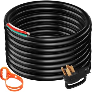 image:imageVEVOR 25 FT 50 Amp Generator Extension Cord 6381 AWG STW 50A RV Power Cord NEMA 1450P to Bare Wire Cut Cord for Manual Transfer Switch Home Backup Camper Trailer Temporary Power ETL Certified40 FT