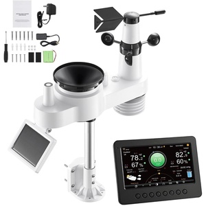image:imageVEVOR 5in1 Wireless Weather Station 75Inch VA Display Solar Powered Outdoor Sensor Rain Gauge Indoor Outdoor for Weather Forecast Temperature Humidity Wind Speed and Direction No WiFiClassic