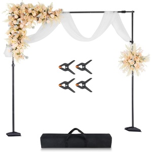image:imageVEVOR Backdrop Stand 85 x 10 ft Adjustable Photo Backdrop Stand Kit Portable Background with 7 Crossbars Heavy Duty Projector Screen for Wedding Photo Video Studio amp Party85 x 10 ft