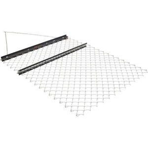 image:imageVEVOR Drag Harrow 6 x 3 ft HighEfficiency Chain Harrow Rake ATVs UTVs Tractors Attachments Durable Galvanized Steel Mesh Drag Mat with Towing Chain for Gravel Driveway Ruts Farm Field Leveling4 x 5 ft
