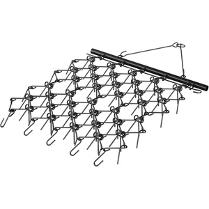 image:imageVEVOR Drag Harrow 6 x 3 ft HighEfficiency Chain Harrow Rake ATVs UTVs Tractors Attachments Durable Galvanized Steel Mesh Drag Mat with Towing Chain for Gravel Driveway Ruts Farm Field Leveling4x56