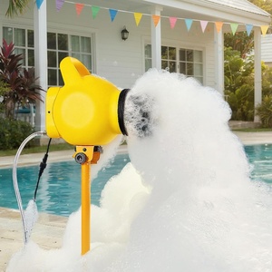 image:imageVEVOR Foam Machine Auto Oscillation Foam Cannon Party Machine Bubble Cannon with Fan 3Color LED Lights amp Triangular Structure Dense Foams Maker for Gatherings Backyard Celebrations amp Party197 x 158 x 52 inch