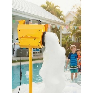 image:imageVEVOR Foam Machine Auto Oscillation Foam Cannon Party Machine Bubble Cannon with Fan 3Color LED Lights amp Triangular Structure Dense Foams Maker for Gatherings Backyard Celebrations amp Party197 x 158 x 469 inch