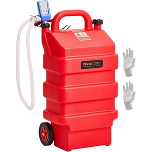 image:imageVEVOR Fuel Caddy 15 Gallon Fuel Tank Container with Gravity amp Hand Pump Modes Portable Fuel Tank with Wheels 10 ft Delivery Hose amp Manual Pump Gas Caddy for Motorboats ATVs Gasoline amp Diesel16 Gallon Electric