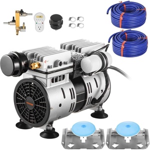 image:imageVEVOR Pond Aerators 67CFM Aeration System for Lakes up to 3 Acres 1 HP Air Compressor 4 Diffusers amp Four 100 Weighted Tubing Outdoor Pond Aeration Pump for Deep Water Oxygen Circulation2 diffusers
