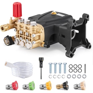 image:imageVEVOR Pressure Washer Pump 1 Shaft Horizontal Triplex Plunger 3600 PSI 37 GPM Replacement Power Washer Pumps Kit with Siphon Tube Hardware Compatible with Simpson MorFlex 40224 40225 402264000 PSI