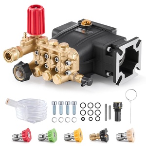 image:imageVEVOR Pressure Washer Pump 34 Horizontal Shaft 25003400 PSI 25 GPM  Replacement Assembly for GasPowered Cleaners Compatible with Honda Simpson RYOBI Briggs amp Stratton Subaru and Craftsman3300 PSI 5 Nozzles