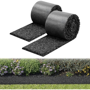 image:imageVEVOR Rubber Mulch Mat Roll 96 x 22 in Recycled Rubber Mulch Mat 05 Thick Cuttable Reduced Weed Growth NaturalLooking Weed Barrier Mat Permanent Walkway Pathway for Landscaping140 x 45 in