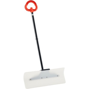 image:imageVEVOR Snow Pusher 36 inch Wide Push Snow Shovel Plow for Driveway Sidewalks and Doorways with Segmented Handle Ergonomic Grip and HDPE Plastic Blade  HDPE Plastic Blade Winter Shovels with Segmented Handle Metal Edged Strip Portable Snow Removal Tool for Driveway GardenWhite