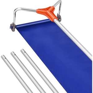 image:imageVEVOR Snow Roof Rake 24 in PP Plastic Blade 38182 ft Adjustable Roof Snow Scraper with Wheels AntiSlip Handle Snows Removal Tool Lightweight House Rooftop Rake for Leaves Debris Removal17 Aluminum Blade x 172ft Reach