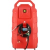 image:imageVEVOR Fuel Caddy 32 Gallon Fuel Transfer Caddy Tank OnWheels with 12V DC Transfer Pump Gasoline Diesel Fuel Caddy with 82 ft Hose Flow Rate 7Lmin for Trucks Boats Lawn MowersElectric