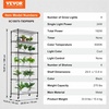 image:imageVEVOR Indoor Greenhouse with Grow Light 59 in Tall 4Tier Plant Stand with Clear Cover Timer amp Hygrometer 180W Full Spectrum Grow Lights Metal Lighted Plants Shelf Holder for Indoor PlantsDiy Plant Stand With Light