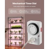 image:imageVEVOR Indoor Greenhouse with Grow Light 59 in Tall 4Tier Plant Stand with Clear Cover Timer amp Hygrometer 180W Full Spectrum Grow Lights Metal Lighted Plants Shelf Holder for Indoor Plants30w with Mechanical Timer