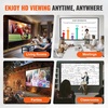 image:imageVEVOR Projector Screen with Stand 100 Inch 160 Wide Angle Indoor Outdoor Projection Screen 169 4K HD Wrinkleless Portable DualTripod Screens with Carry Bag for Movie Home Theater PresentationSixfooted 150
