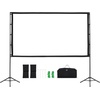 image:imageVEVOR Projector Screen with Stand 100 Inch 160 Wide Angle Indoor Outdoor Projection Screen 169 4K HD Wrinkleless Portable DualTripod Screens with Carry Bag for Movie Home Theater PresentationSixfooted 100