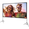 image:imageVEVOR Projector Screen with Stand 100 Inch 160 Wide Angle Indoor Outdoor Projection Screen 169 4K HD Wrinkleless Portable DualTripod Screens with Carry Bag for Movie Home Theater PresentationSixfooted 150