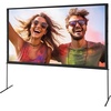 image:imageVEVOR Projector Screen with Stand 100 Inch 160 Wide Angle Indoor Outdoor Projection Screen 169 4K HD Wrinkleless Portable DualTripod Screens with Carry Bag for Movie Home Theater PresentationFlatfooted 120
