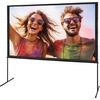 image:imageVEVOR Projector Screen with Stand 100 Inch 160 Wide Angle Indoor Outdoor Projection Screen 169 4K HD Wrinkleless Portable DualTripod Screens with Carry Bag for Movie Home Theater PresentationFlatfooted 100