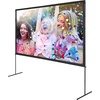 image:imageVEVOR Projector Screen with Stand 100 Inch 160 Wide Angle Indoor Outdoor Projection Screen 169 4K HD Wrinkleless Portable DualTripod Screens with Carry Bag for Movie Home Theater PresentationFlatfooted 120