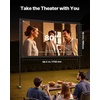 image:imageVEVOR Projector Screen with Stand 100 Inch 160 Wide Angle Indoor Outdoor Projection Screen 169 4K HD Wrinkleless Portable DualTripod Screens with Carry Bag for Movie Home Theater PresentationFlatfooted 80