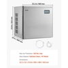 image:imageVEVOR Commercial Ice Maker Machine  Head 300 LbsDay Stainless Steel Ice Machine with Scheduled IceMaking SelfCleaning Adjustable Thickness Ideal for Restaurant Bar Cafe Hotel  Head Only  Ideal for Restaurant Bar Cafe Hotel Stainless Steel Material with Scheduled IceMaking SelfCleaning Adjustable Thickness650LBS24HDB