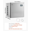 image:imageVEVOR Commercial Ice Maker Machine  Head 300 LbsDay Stainless Steel Ice Machine with Scheduled IceMaking SelfCleaning Adjustable Thickness Ideal for Restaurant Bar Cafe Hotel  Head Only  Ideal for Restaurant Bar Cafe Hotel Stainless Steel Material with Scheduled IceMaking SelfCleaning Adjustable Thickness222 x 22 x 219 in