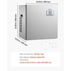 image:imageVEVOR Commercial Ice Maker Machine  Head 300 LbsDay Stainless Steel Ice Machine with Scheduled IceMaking SelfCleaning Adjustable Thickness Ideal for Restaurant Bar Cafe Hotel  Head Only  Ideal for Restaurant Bar Cafe Hotel Stainless Steel Material with Scheduled IceMaking SelfCleaning Adjustable Thickness550LBS24HFT