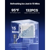 image:imageVEVOR Commercial Ice Maker Machine  Head 300 LbsDay Stainless Steel Ice Machine with Scheduled IceMaking SelfCleaning Adjustable Thickness Ideal for Restaurant Bar Cafe Hotel  Head Only  Ideal for Restaurant Bar Cafe Hotel Stainless Steel Material with Scheduled IceMaking SelfCleaning Adjustable Thickness1969 x 1969 x 2244 in