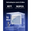 image:imageVEVOR Commercial Ice Maker Machine  Head 300 LbsDay Stainless Steel Ice Machine with Scheduled IceMaking SelfCleaning Adjustable Thickness Ideal for Restaurant Bar Cafe Hotel  Head Only  Ideal for Restaurant Bar Cafe Hotel Stainless Steel Material with Scheduled IceMaking SelfCleaning Adjustable Thickness222 x 22 x 219 in