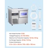 image:imageVEVOR Commercial Ice Maker Machine 132 lbs24H Stainless Steel Ice Machine with Worktop 30 lbs Storage amp 70 CubesCycle SelfCleaning Freestanding IceMaking for Home Bar Office Restaurant Kitchen