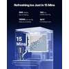 image:imageVEVOR Commercial Ice Maker Machine 360LBS24H IceMaking Machine with 250LBS Large Storage Bin Auto SelfCleaning Ice Maker with Touchscreen for Bar Cafe Restaurant Business Commercial  For Bar Cafe Restaurant Business Ice Ready in 15 Min with Adjustable Ice Thickness Auto SelfCleaning and Touchscreen300